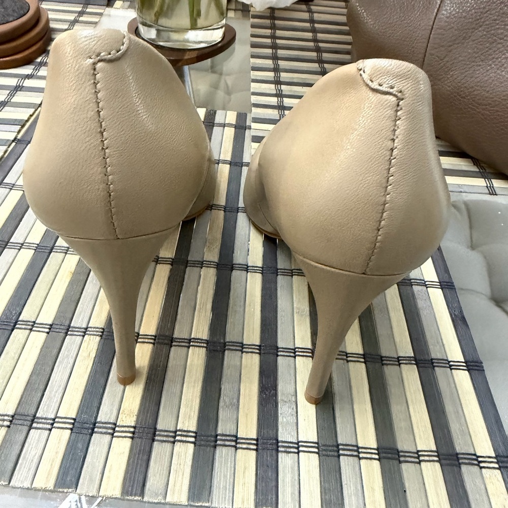 Elegant Taupe Stiletto Heels - Picture 7 of 7